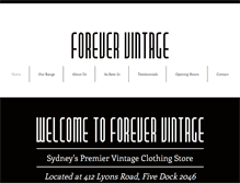 Tablet Screenshot of forevervintage.net.au